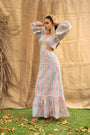 A Full Length Dress, Geometric Print