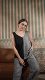 Color Block V Neck Tank Top