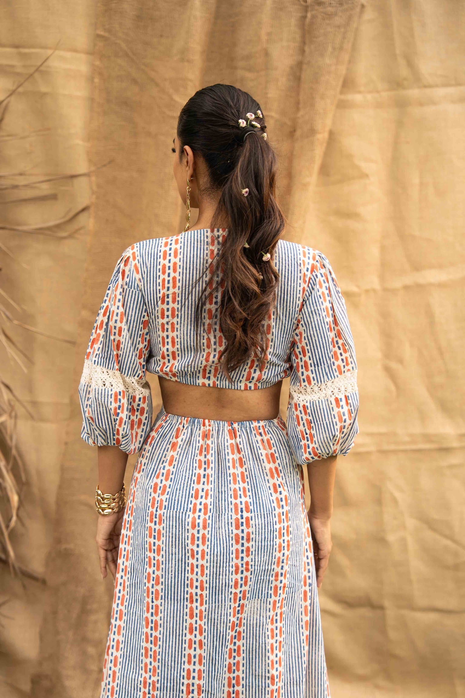A Full Length Dress, Geometric Print