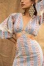 A Full Length Dress, Geometric Print
