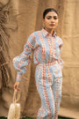 Geometric Coord Set Consists Of Printed Shirt With Fit