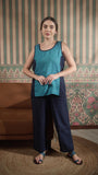 Color Block Round Neck Tank Top