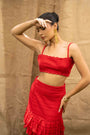 A Red Coord Set, Perfect For Date Night