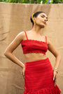 A Red Coord Set, Perfect For Date Night