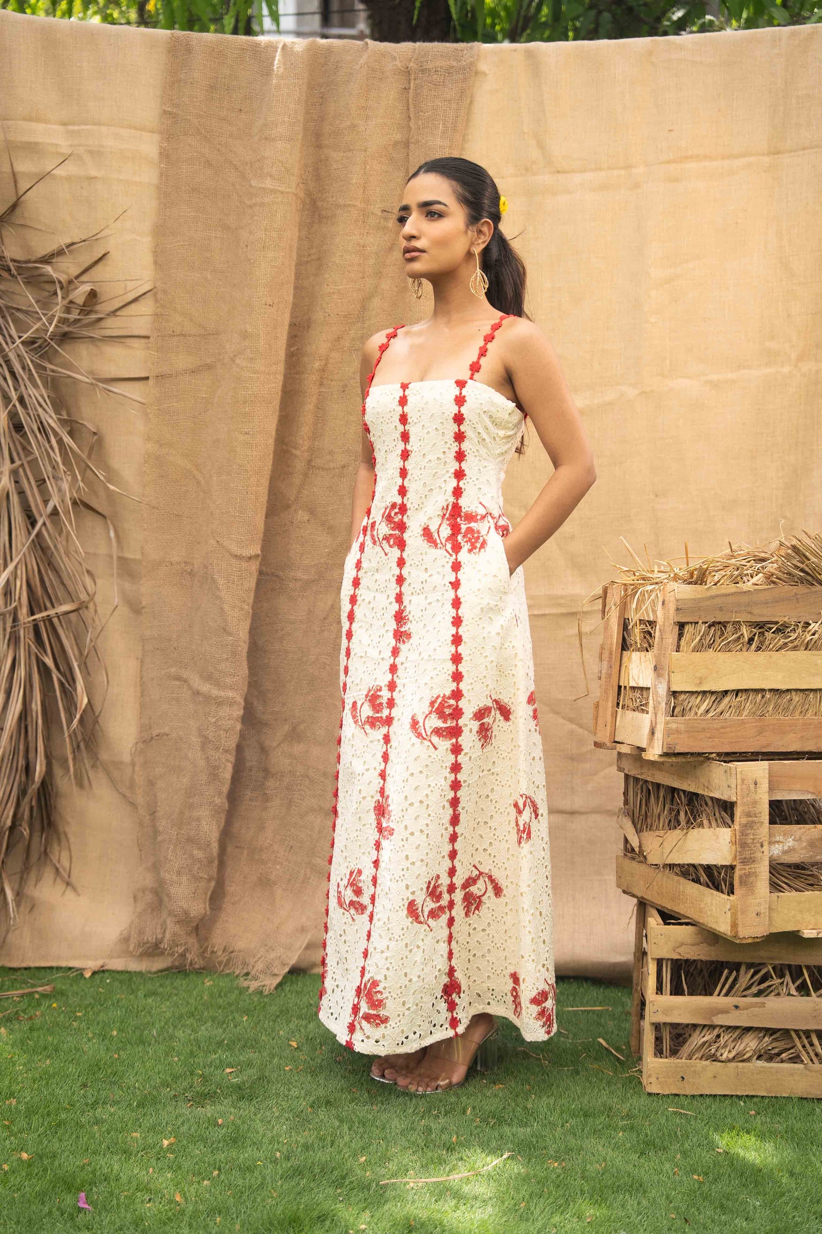 A Fit And Flare Maxi Dress