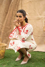 Printed Schiffli Relaxed Fit Midi Dress