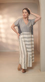 Ora Dresspatchwork   Combo 2    Indigo White Multi