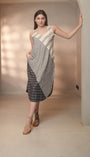 Isabella Dresspatchwork Combo 2   Indigo White Multi