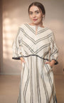 Enza Dressbedford Stripe White/Black