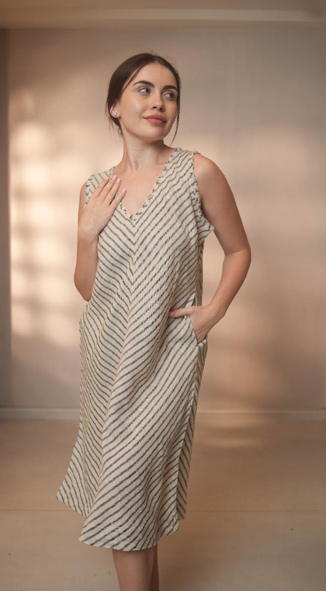 Izia Dresswhipcord Stripe Sand