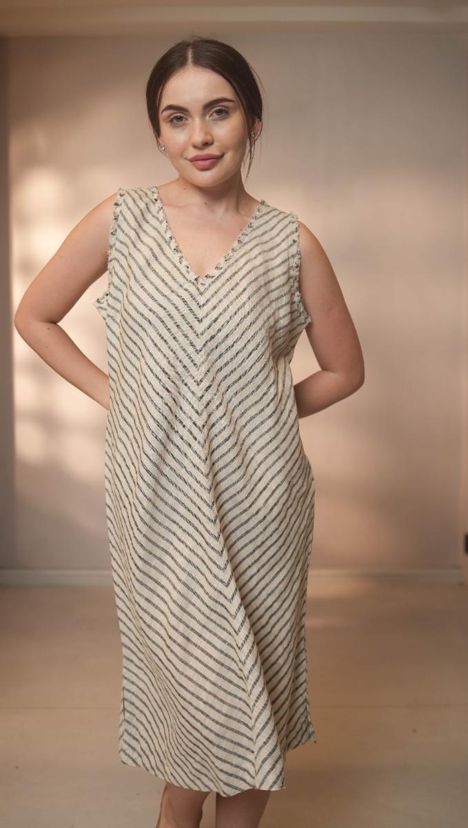 Izia Dresswhipcord Stripe Sand
