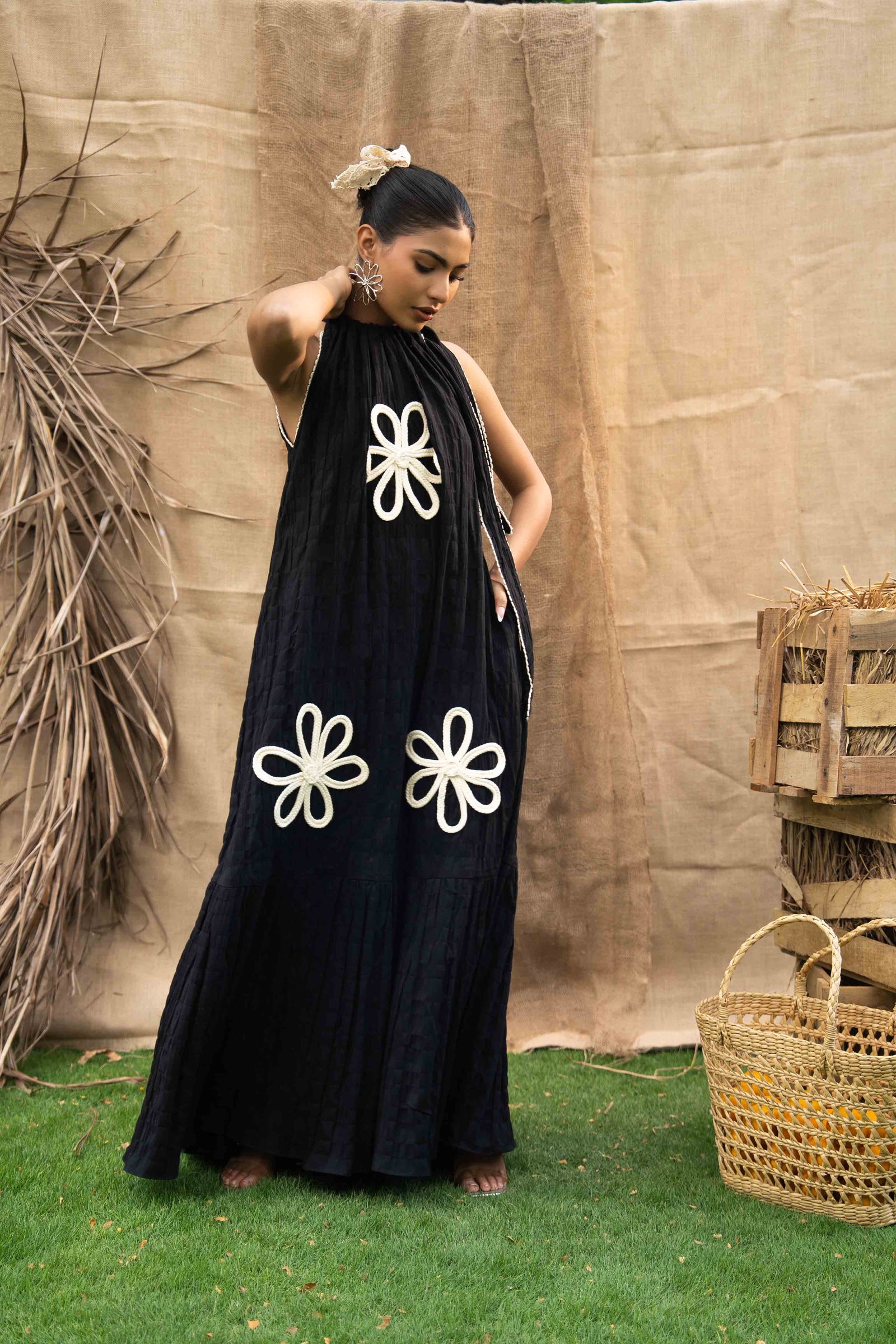 The Top Adorned With Hand Embroidered