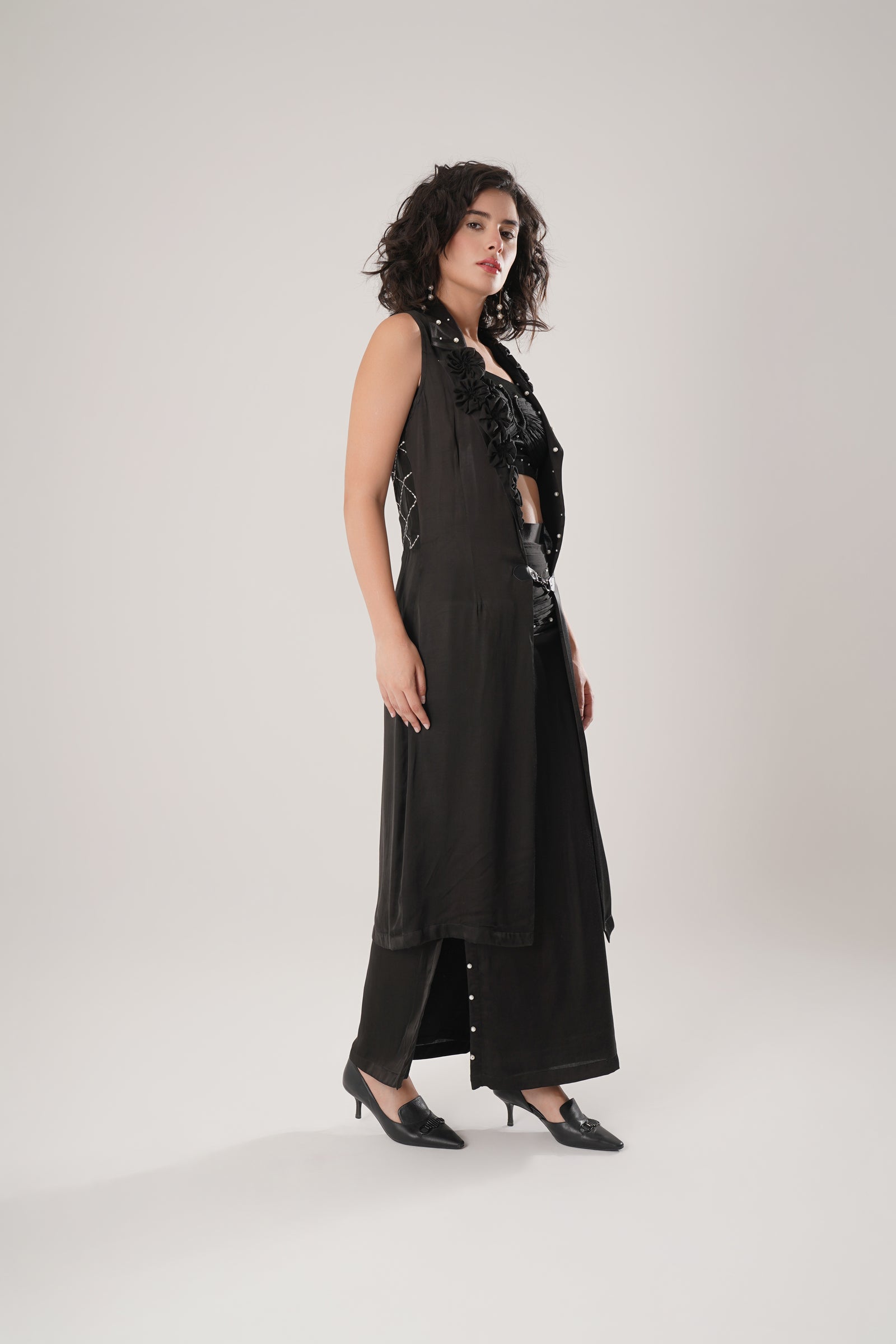 Sleeveless Summer Trench Is Crafted From Luxurious Modal Satin