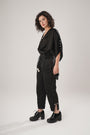 Black Modal Satin Top