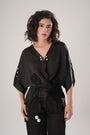 Black Modal Satin Top