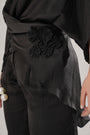 Black Modal Satin Top