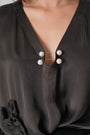 Black Modal Satin Top