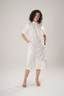 White Midi Dress Crafted From Luxurious Modal Satin