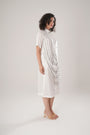 White Midi Dress Crafted From Luxurious Modal Satin