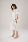 White Midi Dress Crafted From Luxurious Modal Satin