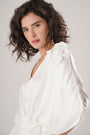 Sophisticated White Modal Satin Dress