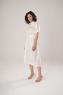 White Modal Satin Dress Is The Epitome Of Effortless Sophistication
