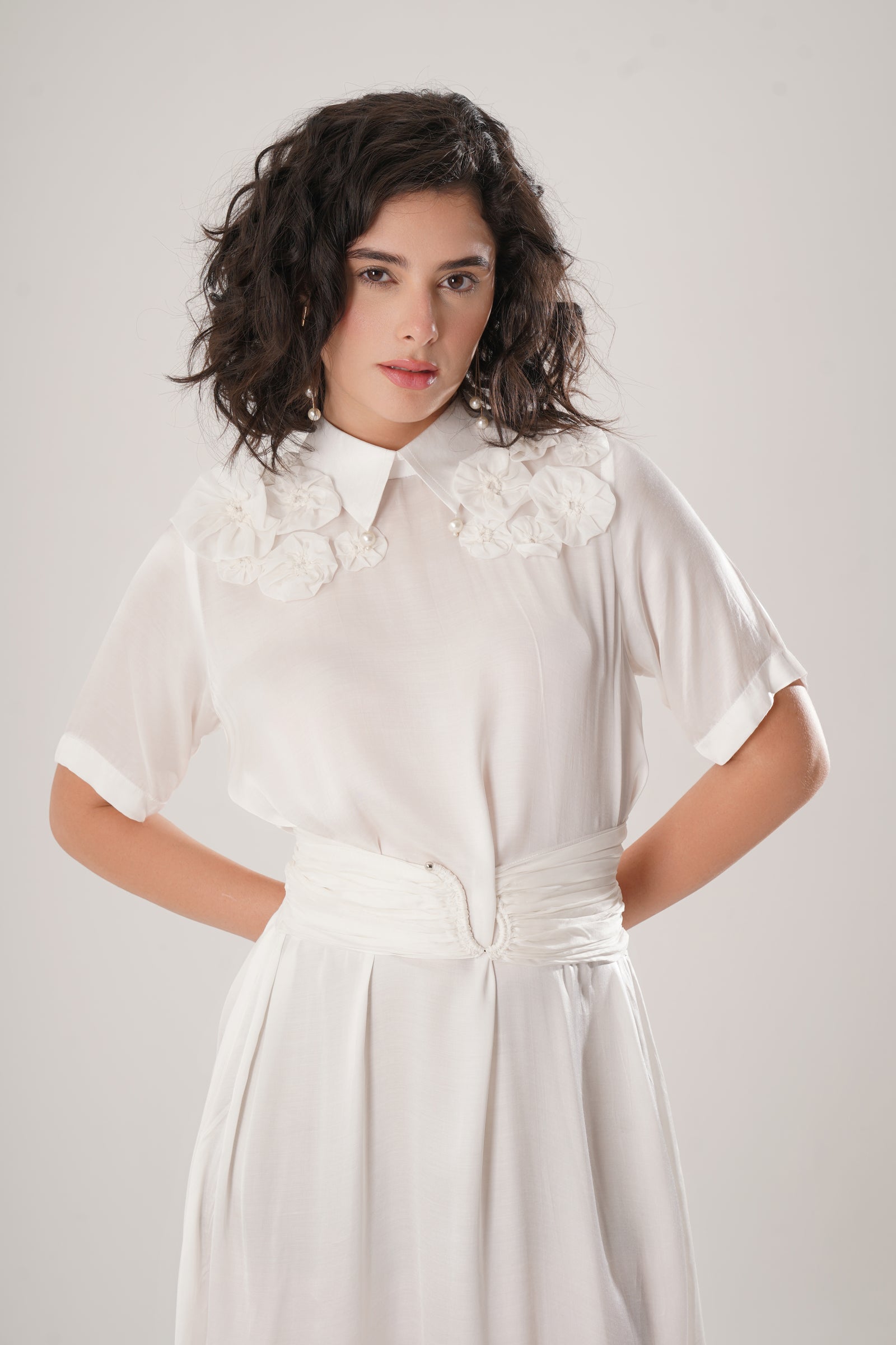 White Modal Satin Dress Is The Epitome Of Effortless Sophistication