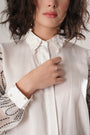 White Modal Satin Shirt Redefines Contemporary Sophistication