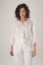 White Modal Satin Top
