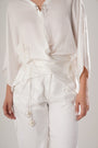 White Modal Satin Top