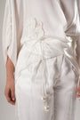 White Modal Satin Top