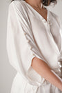 White Modal Satin Top