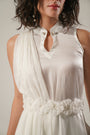 Grace Meets Contemporary Charm In This High-Slit Kurta White