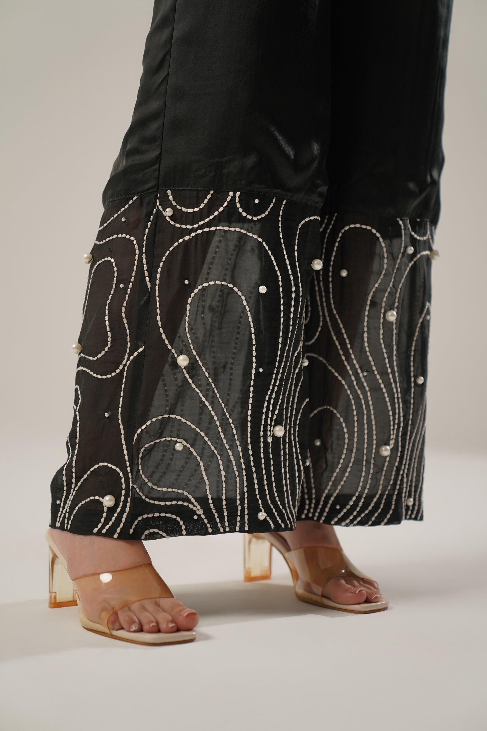 Effortlessly Graceful Wide-Legged Black Pants