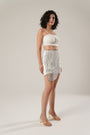 Pearl-Embellished Skort Is Crafted From Smooth Modal Satin