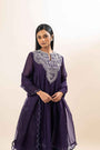 Chanderi Flared Kurta With Very Intricate Pearl Hand Embroidery