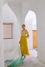 Lemon green Bahaar anarkali set