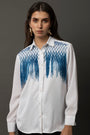 Cobalt Charm White Shirt