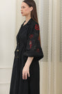 Striking Double-Breasted Midi Dress