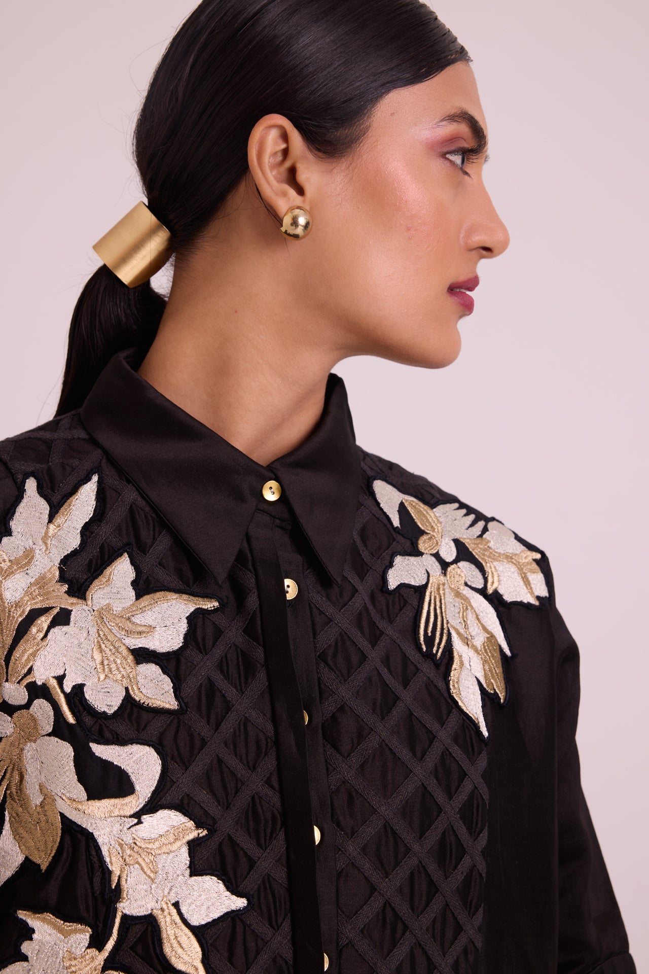 Black Mimi - Framed Shirt Dress