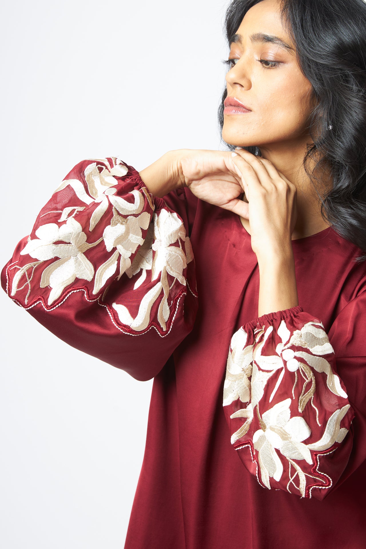 Poey - Sculpted Sleeve Shift Dress