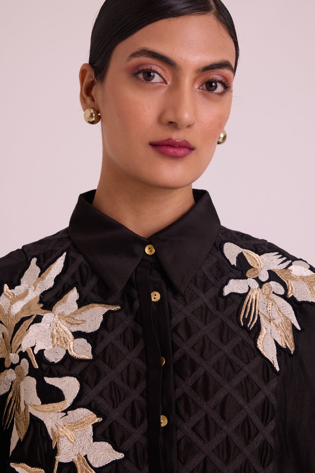 Black Mimi - Framed Shirt Dress