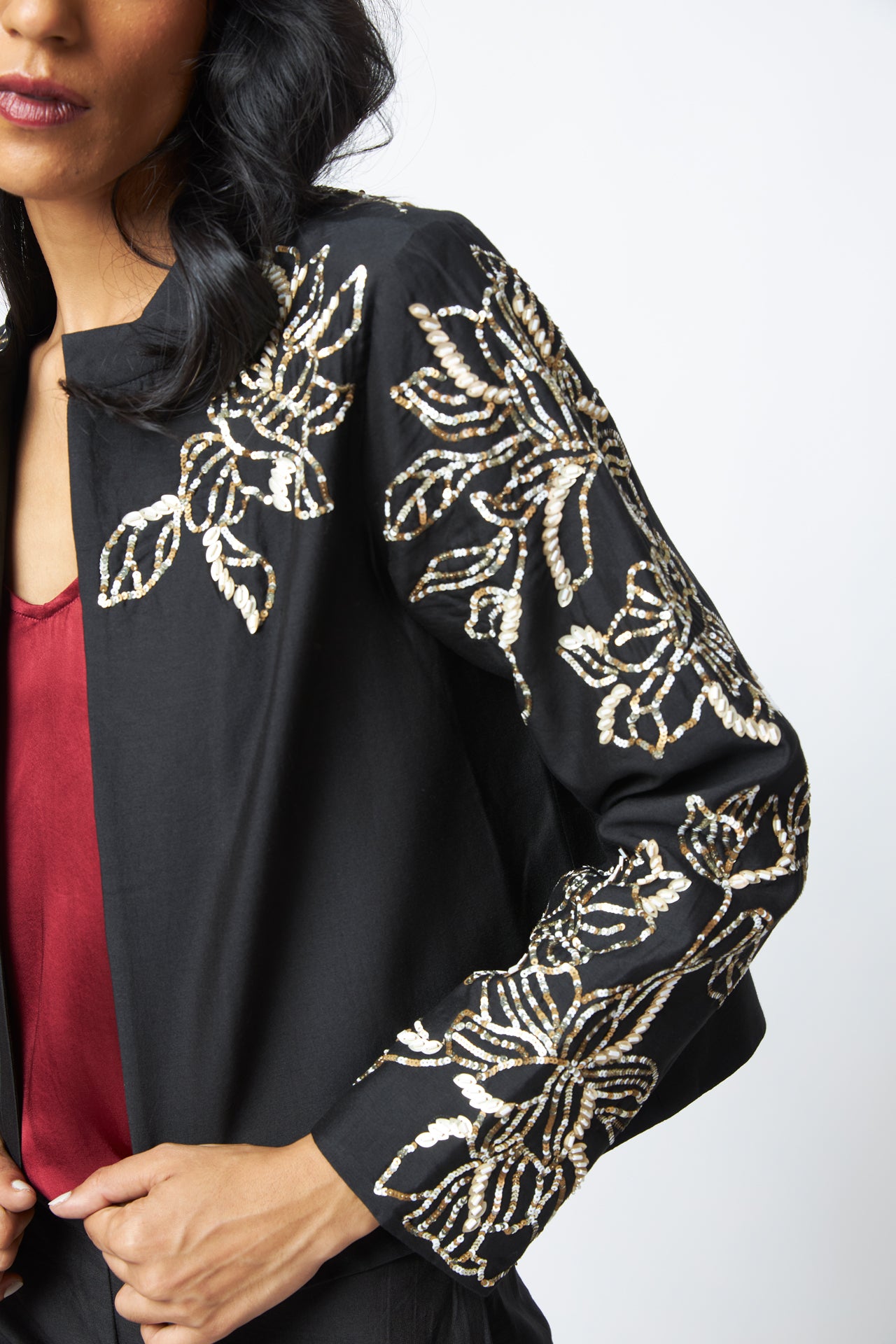 Teresa - Sequin Short Jacket & Pant Set