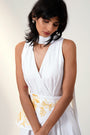 Dona - Lava Long Dress With Corset Belt