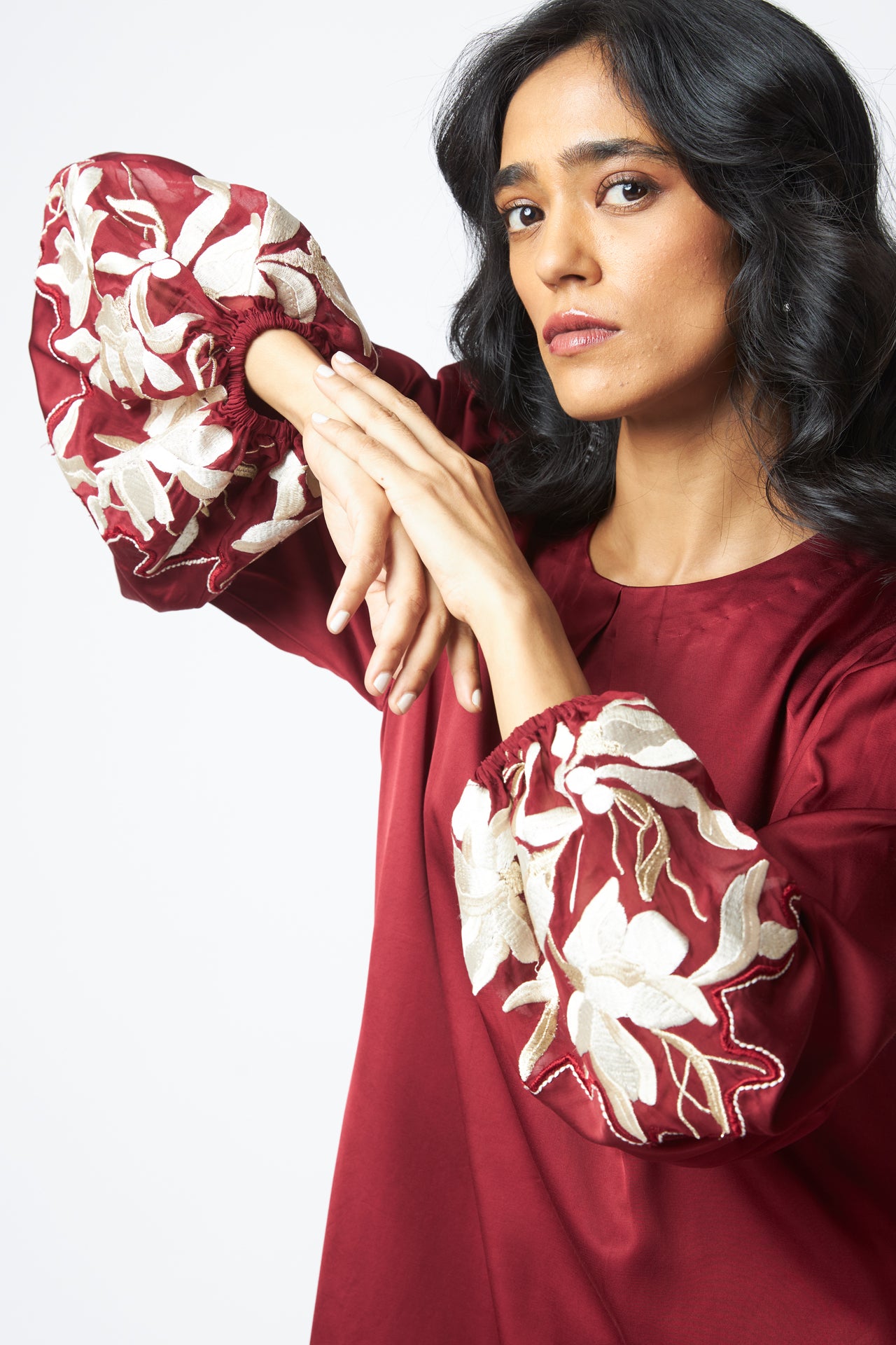 Poey - Sculpted Sleeve Shift Dress