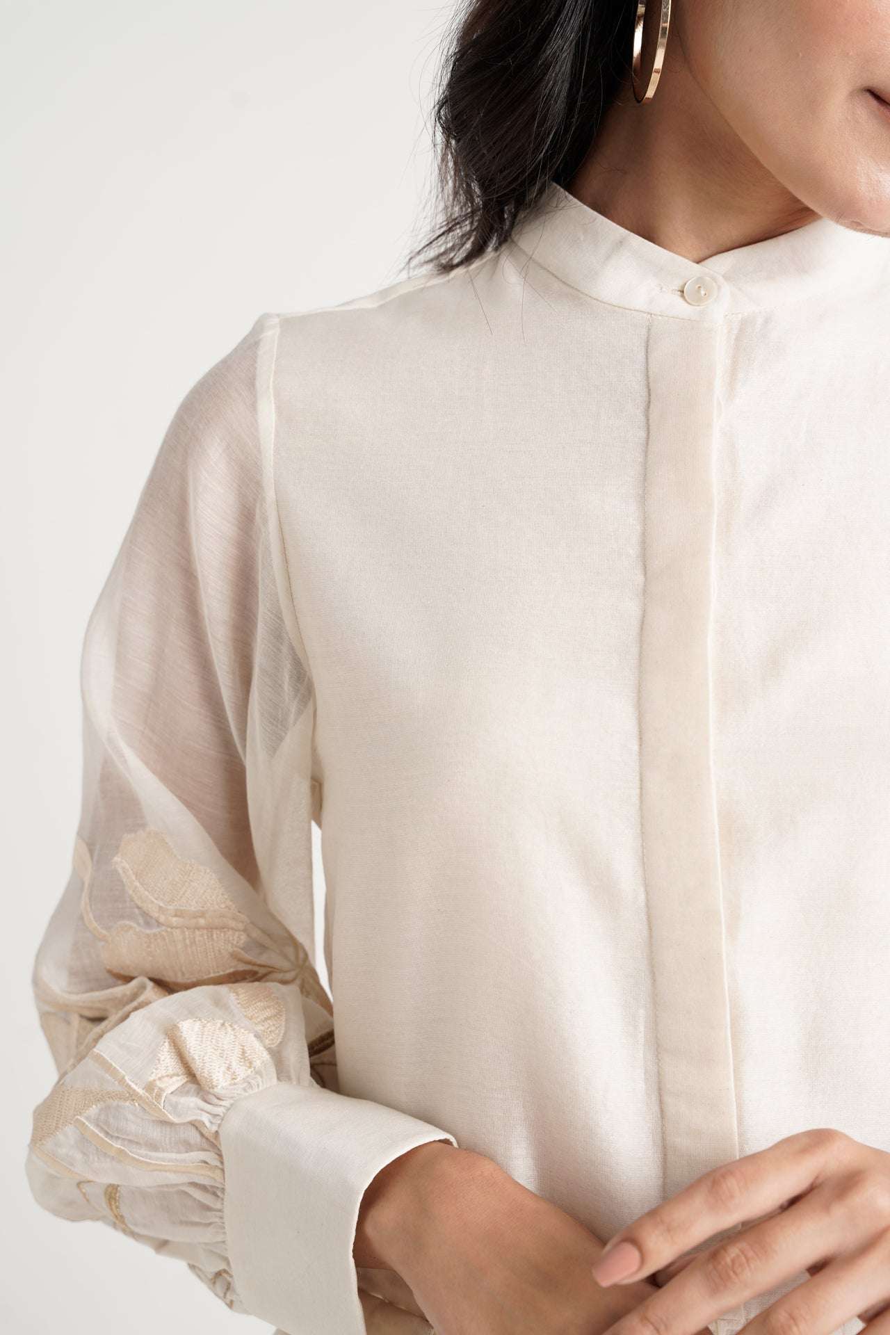 Micro-Gathered Peplum Tunic Set