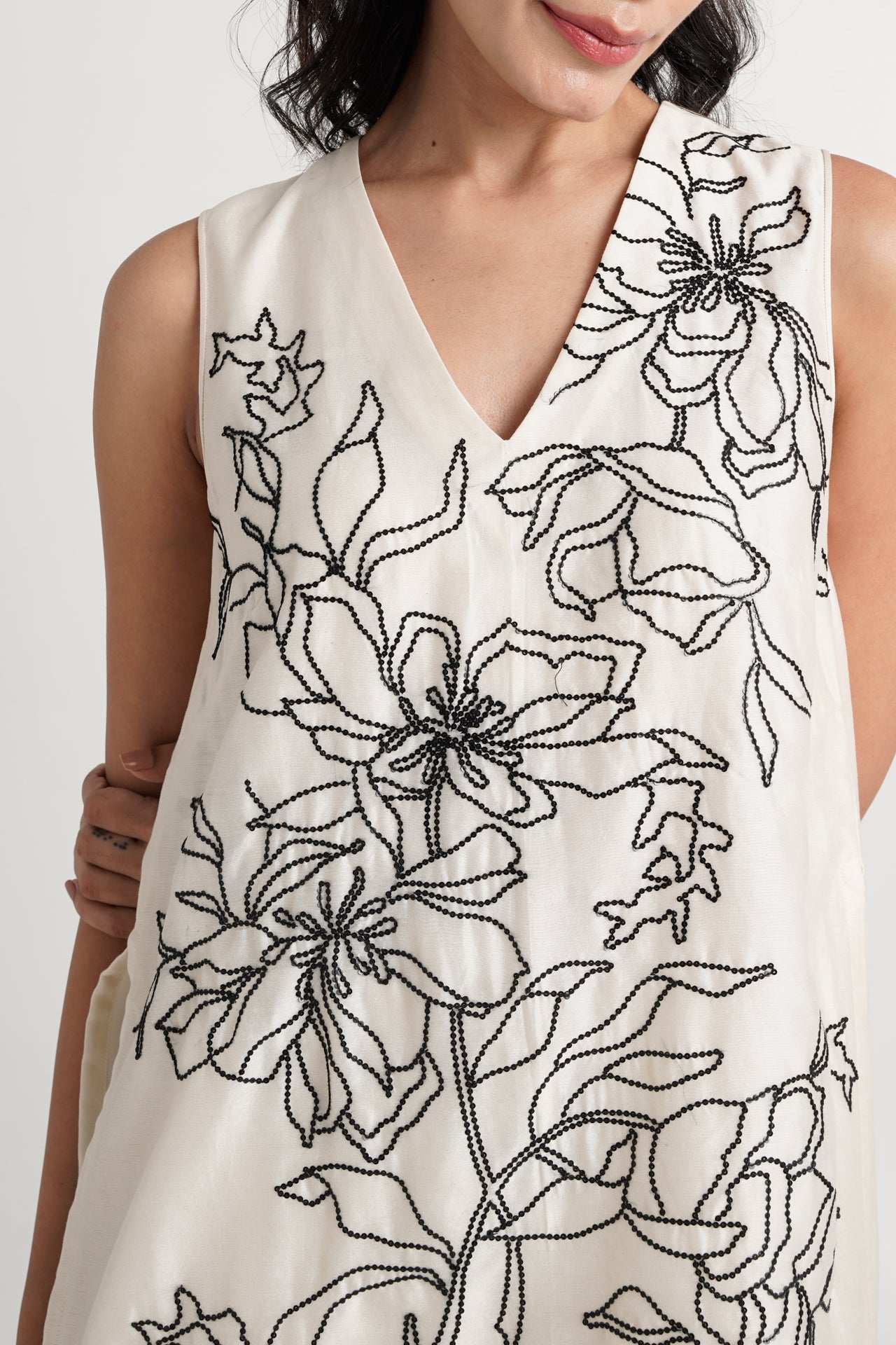 Sequinned Sleeveless Top + Pants