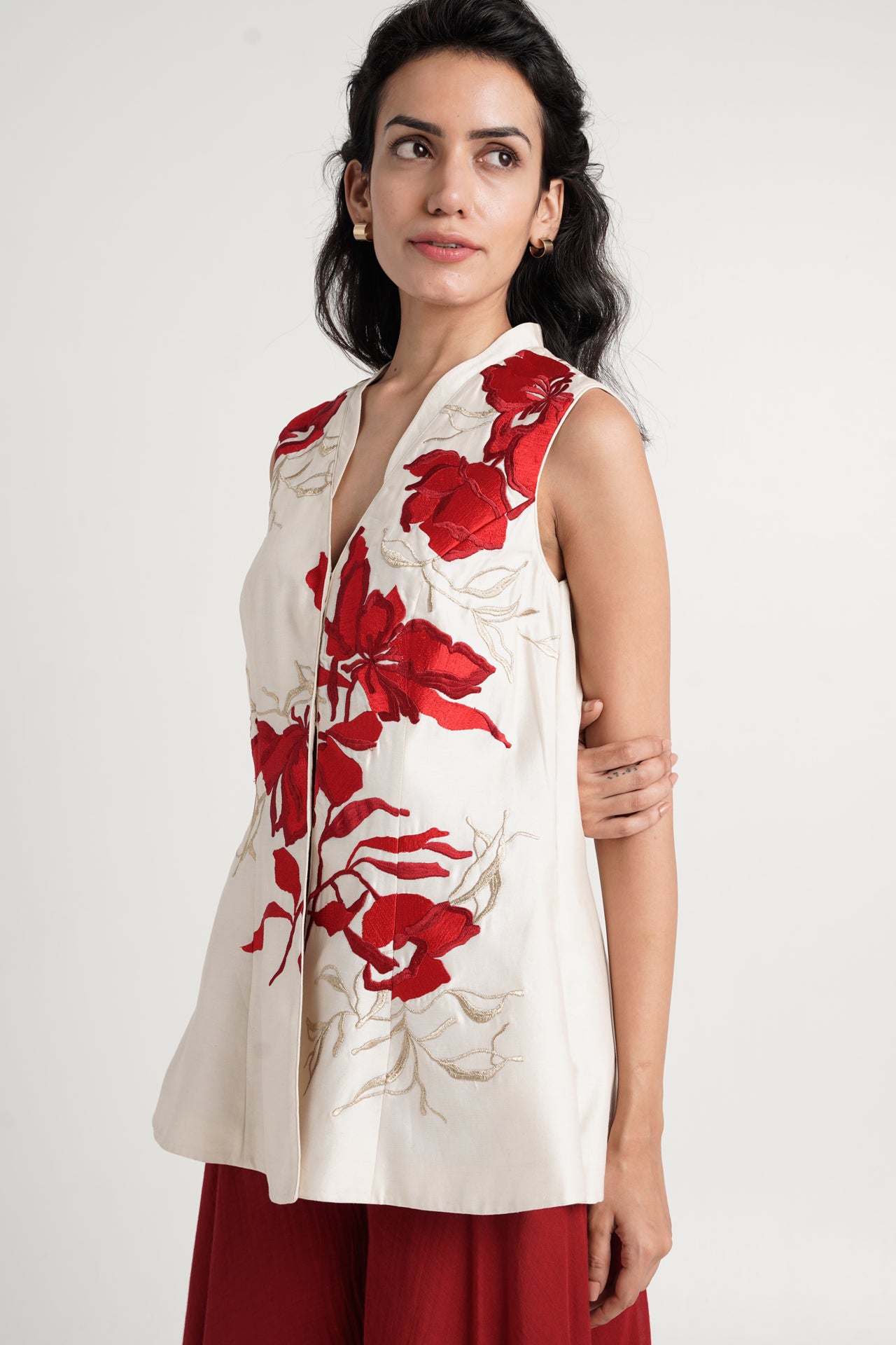 Princess-fit Peplum Top + Divided Skirt