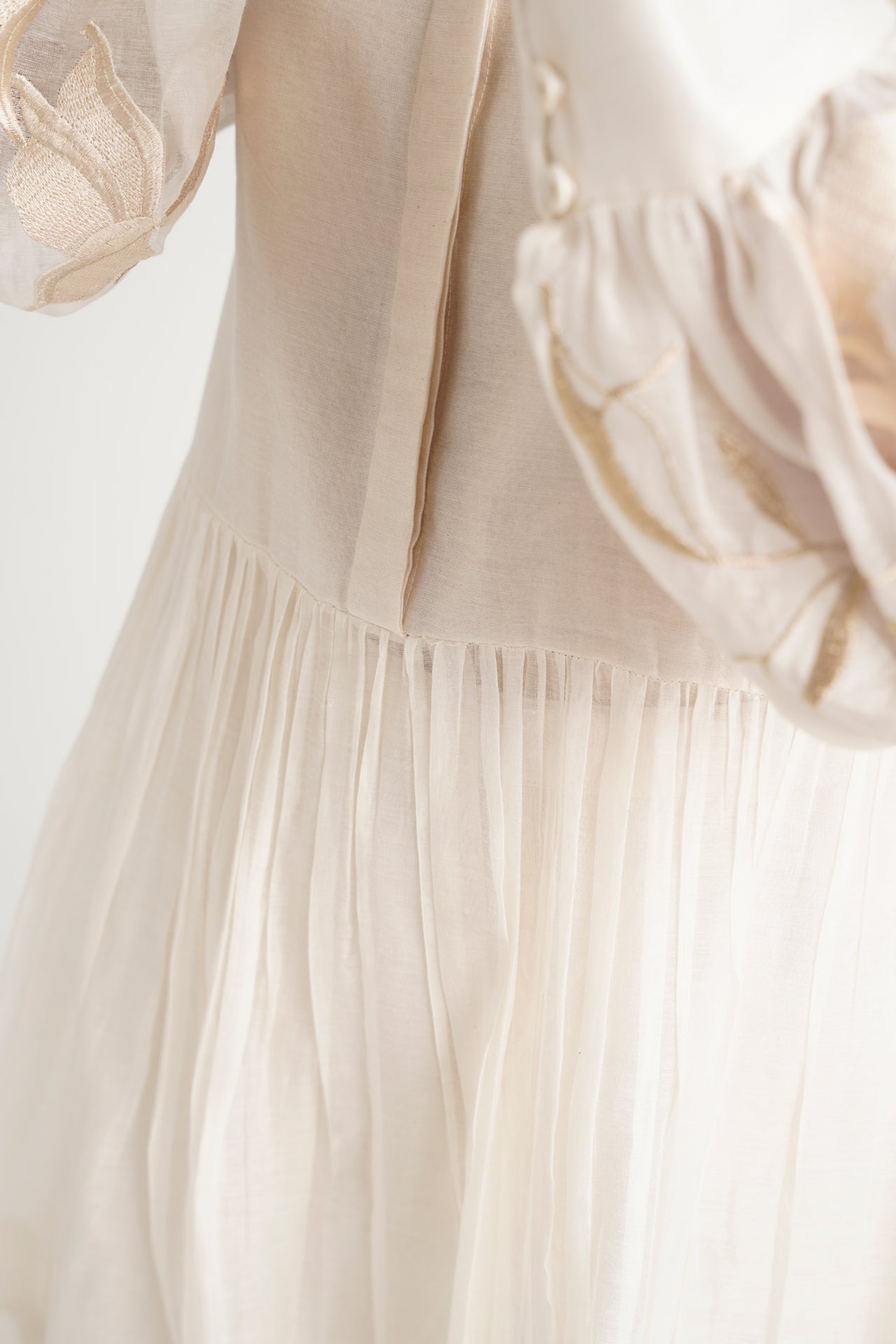 Micro-Gathered Peplum Tunic Set