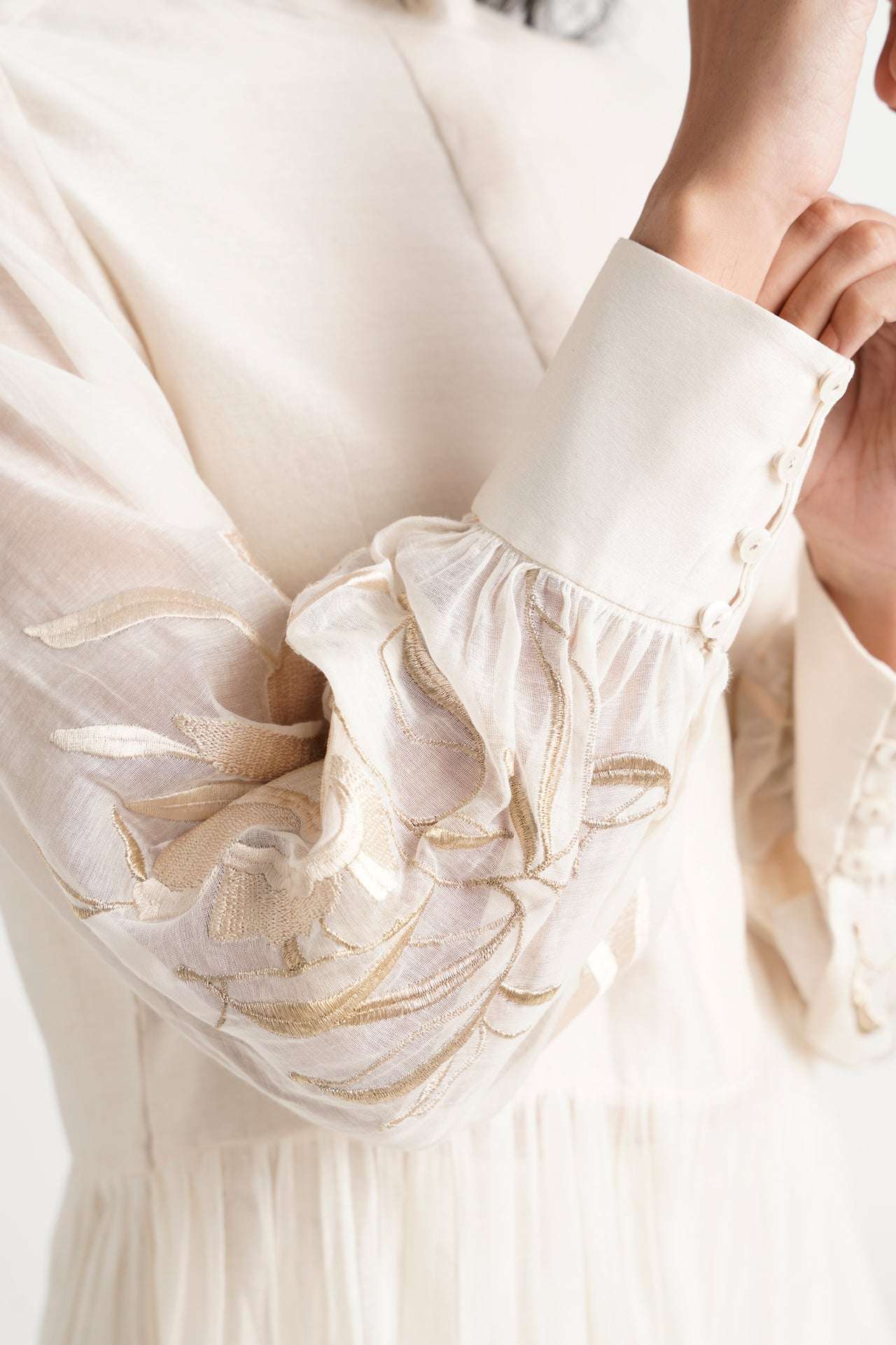 Micro-Gathered Peplum Tunic Set